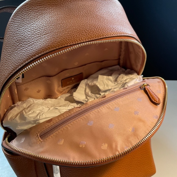 Kate Spade Lelia Medium Dome Leather Backpack - Brown
